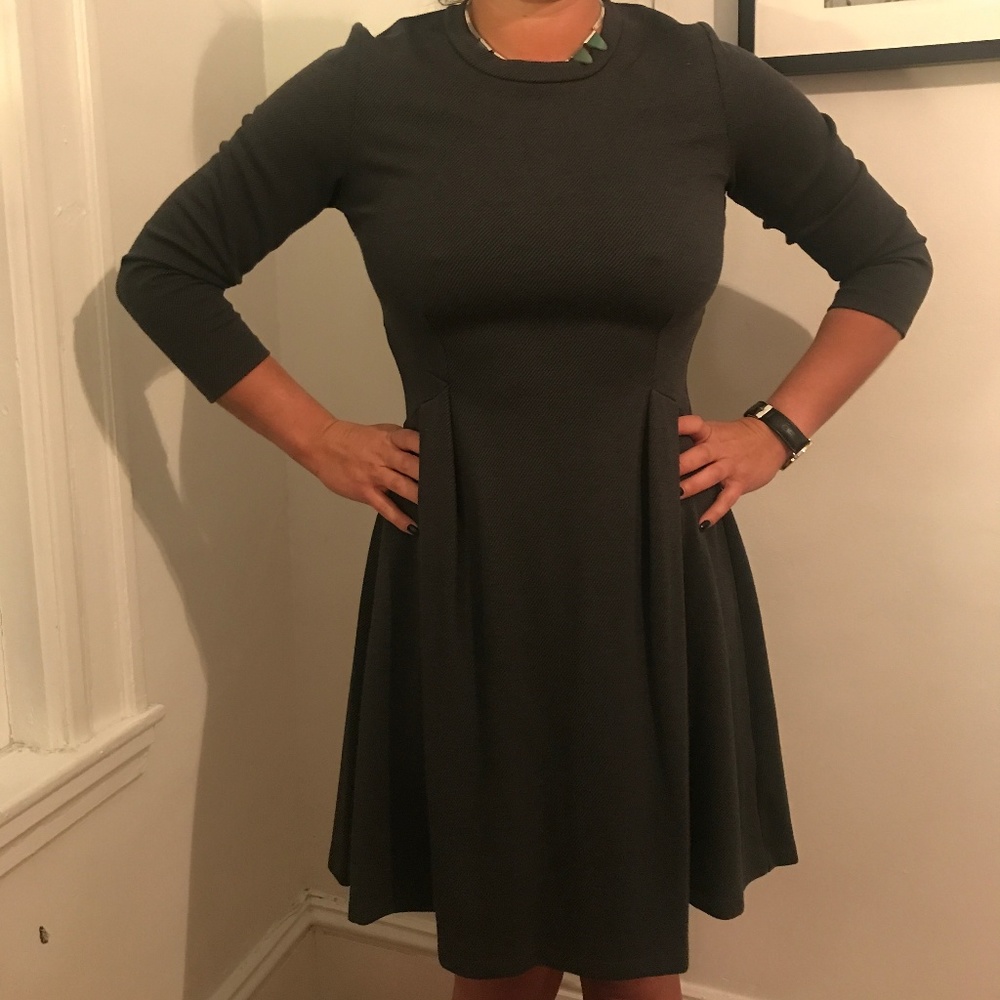 Whistles long-sleeve, stretch-cotton dress, sz M